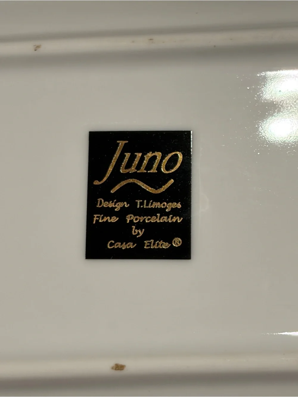 Juno Design T Limoges Fine Porcelain By Casa Elite Rectangular Trinket Tray
